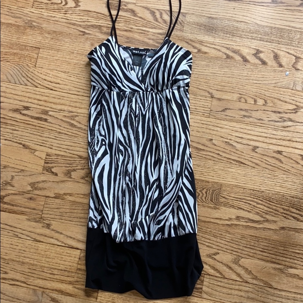 zebra print dress